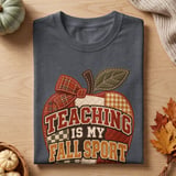 Teaching Is My Fall Sport Tee thumbnail 2
