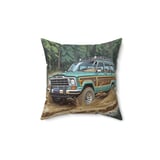 Grand Wagoneer Pillow, Waggy Pillow Case, Off Roading, Forest Scene, Car Art, Automotive Decor, Cool Pillows and Pillow Cases thumbnail 3