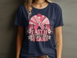 Faux Patchwork Faith Over Fear Tee thumbnail 14