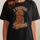 I Prefer Redheads Dog Tee thumbnail 9