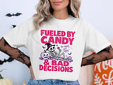 Candy & Bad Decisions Skeleton T-Shirt thumbnail 2