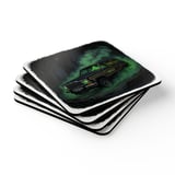 Grand Wagoneer Waggy Corkwood Coaster Set, Retro Car Art Coasters, Classic Car Lover Gift, Petralla Shop Cars Section thumbnail 2