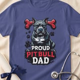Proud Pitbull Dad Tee | Pit Bull Dad Shirt | Pittie Dad Gift | Dog Dad Shirt thumbnail 11