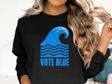 Vote Blue Wave Tee & Sweatshirts thumbnail 13