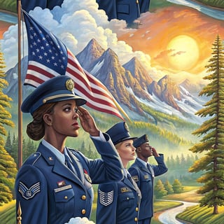 U.S. Air Force Salute Digital Painting