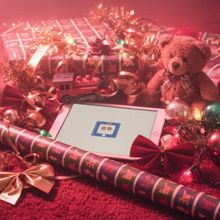 90s Retro Holiday Wrapping Paper