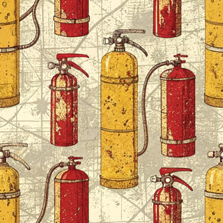 Vintage Fire Extinguisher Label Design