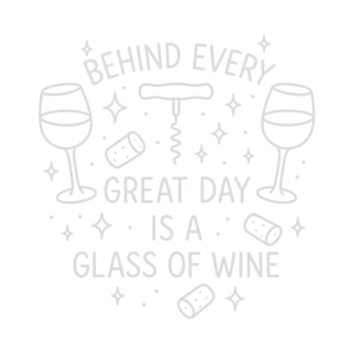 Wine Mom Line-Art T-Shirt Design
