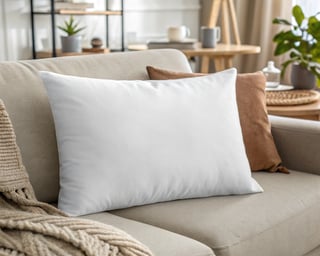Realistic Throw Pillow Mockup