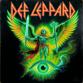 Def Leppard Retro Band Cover Art