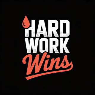 Hard Work Wins Crest Design