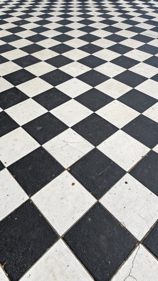 Seamless Black and White Checkerboard Pattern