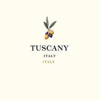 Minimalist Tuscany Olive Botanical Design