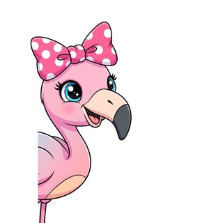 Cute Kawaii Flamingo Illustration
