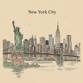 NYC Hand-Drawn Sketch Design