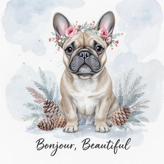 French Bulldog Watercolor Art