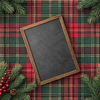 Classic Red and Green Plaid Background
