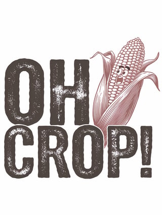 Vintage Oh Crop! T-Shirt Design