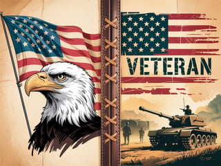 Vintage Patriotic Military Collage