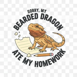 Funny Bearded Dragon Graphic Design