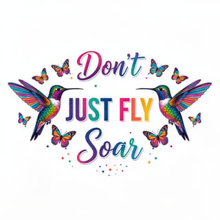 Bright Multi-Colored Motivational Quote