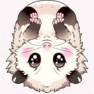Cute Kawaii Opossum Illustration