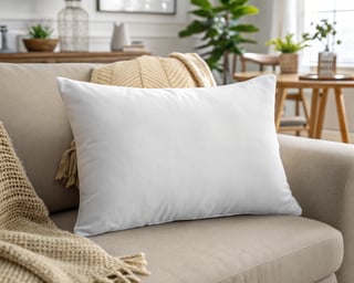 Realistic Throw Pillow Mockup