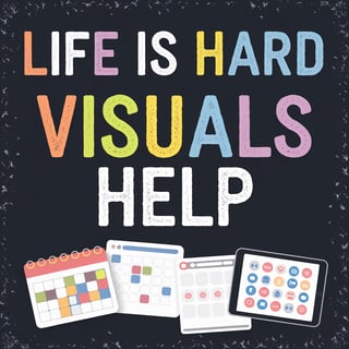 Life is Hard, Visuals Help Artwork