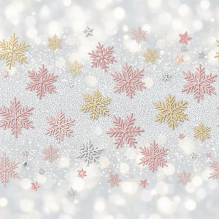 Silver Glitter Winter Bokeh Background