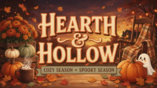 Hearth & Hollow Retro Autumn Banner