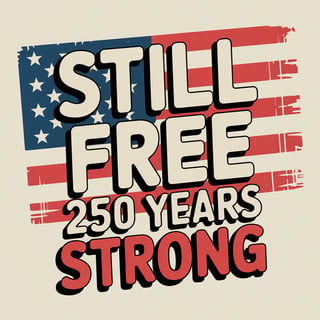 Still Free 250 Years T-Shirt Design