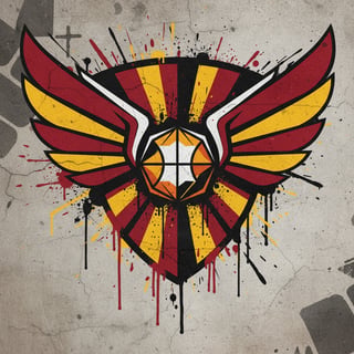 Bold Falcon Wing Shield Emblem