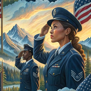 U.S. Air Force Salute Digital Painting