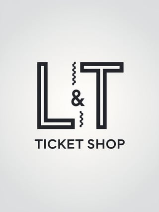 Modern LT Logo Design for Ticket Shop