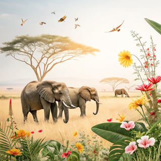 African Safari Elephants