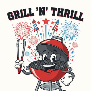 Funny 4th of July BBQ T-Shirt