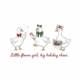 Christmas Flower Girl Design