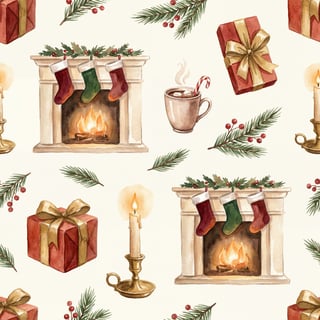 Cozy Nostalgic Christmas Morning Pattern
