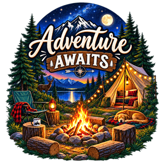 Cozy Camping T-Shirt Design