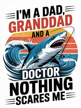Bold Ocean Shark T-Shirt Design