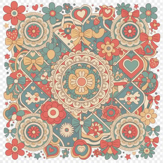 Granny-Chic Maximalist Retro Illustration