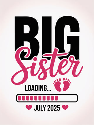 Big Sister Announcement Graphic