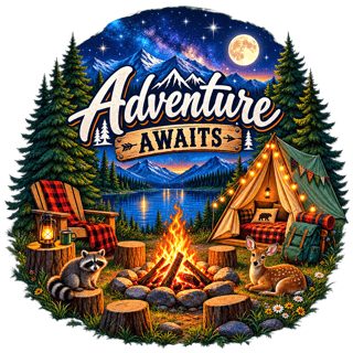 Cozy Camping T-Shirt Design
