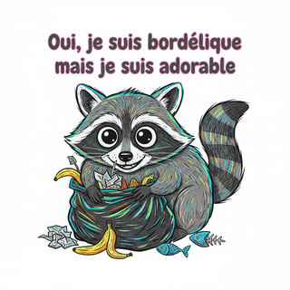 Playful Raccoon Cartoon Illustration