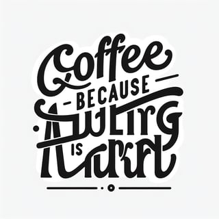 Minimalist Coffee Quote Design