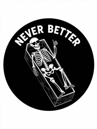 Playful Skeleton with Sunglasses