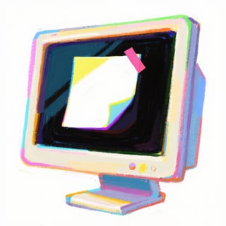 Colorful Sticky Note on Monitor