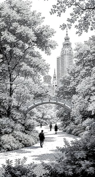 Modern Toile Style Urban Park Design