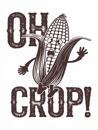 Oh Crop! Vintage T-Shirt Design
