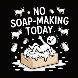 Stick Figure Slipping on Soap